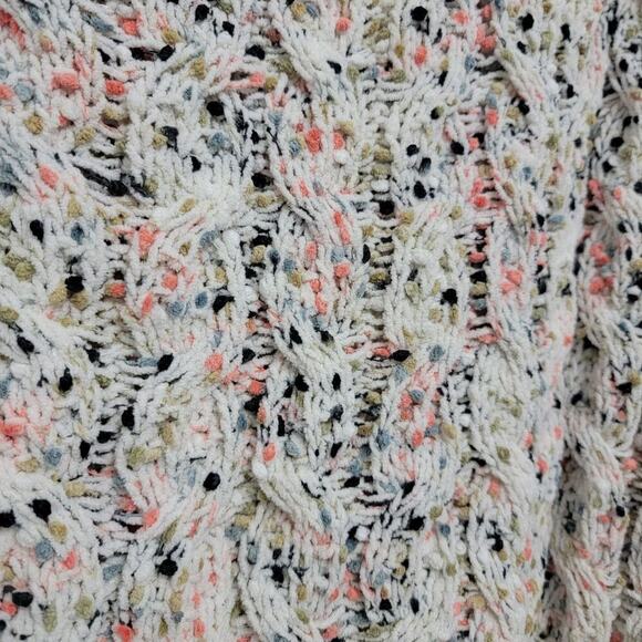 Jessica Simpson Sweater Large Chenille Soft Crop Cable Knit - Picture 8 of 8